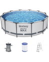 Bestway Steel Pro MAX pool set, O 366cm x 100cm, swimming pool (light grey, with filter pump) - nr 1