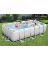 Bestway Power Steel Rectangular Frame Pool Set, 404cm x 201cm x 100cm, swimming pool (light grey, with filter pump) - nr 28