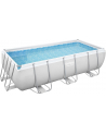 Bestway Power Steel Rectangular Frame Pool Set, 404cm x 201cm x 100cm, swimming pool (light grey, with filter pump) - nr 4