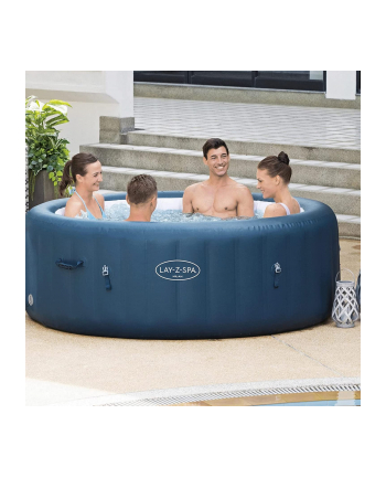 Bestway LAY-Z-SPA Milan AirJet Plus whirlpool, with app control, swimming pool (blue, O 196cm x 71cm)