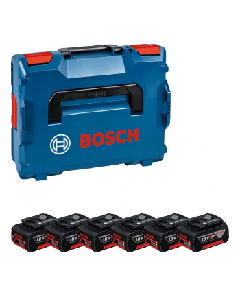 bosch powertools Bosch 6 X GBA 18V 4.0AH PROFESSIONAL, battery (blue/Kolor: CZARNY)