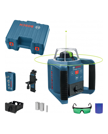 bosch powertools Bosch czerwonyation laser GRL 300 HVG Professional, with holder (blue, case, green laser line)