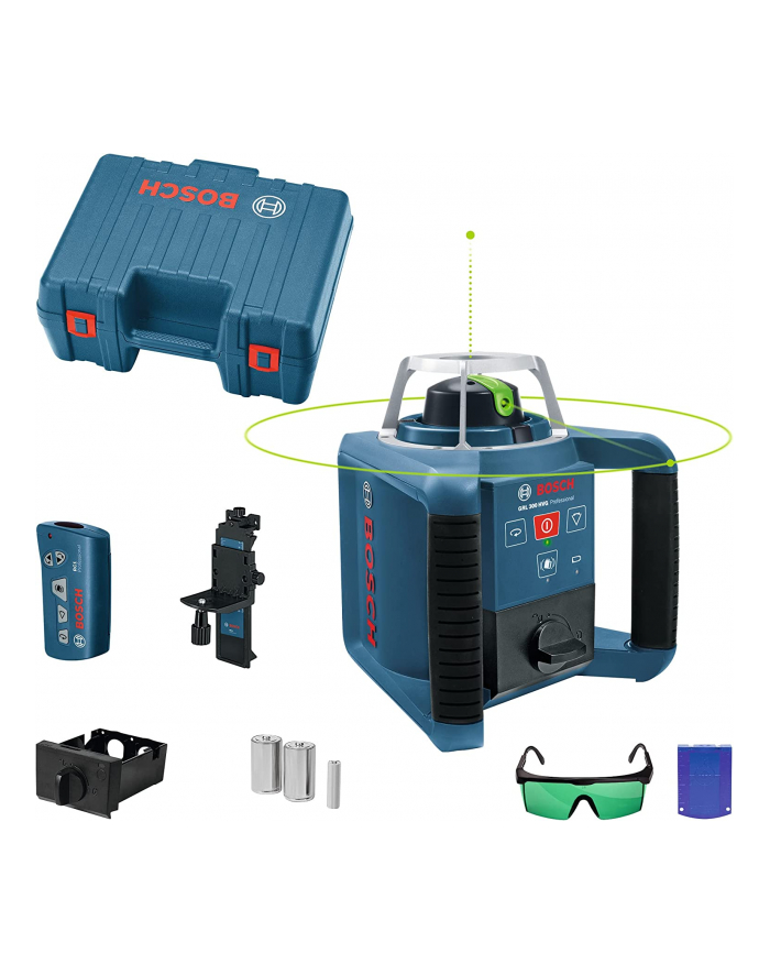 bosch powertools Bosch czerwonyation laser GRL 300 HVG Professional, with holder (blue, case, green laser line) główny