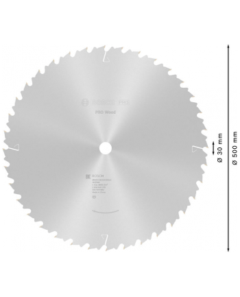 bosch powertools Bosch Circular saw blade Construct Wood, 500mm