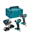 Makita cordless combo kit DLX2414JX4, 18 volts, impact drill (blue/Kolor: CZARNY, 2x Li-Ion batteries 3.0 Ah, MAKPAC size 3) - nr 1