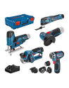 bosch powertools Bosch 5-piece 12-volt tool set, GSR + GOP + GHO + GWS + GST (blue, 3x Li-ion battery, XL-BOXX) - nr 7