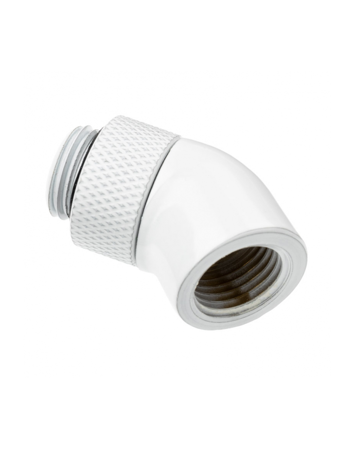 Alphacool icicle angle adapter 45 czerwonyatable G1/4 male to G1/4 female - Kolor: BIAŁY, connections (Kolor: BIAŁY) główny