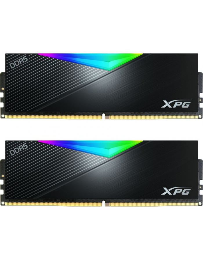 ADATA DDR5 32GB - 6000 - CL - 38 - Dual-Kit - , AX5U6000C3016G-DCLARBK, Lancer RGB, XMP, Kolor: CZARNY główny