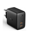 aukey PA-B4S Omnia GaN ładowarka sieciowa 2xUSB C Power Delivery 3.0 65W (45W + 20W) PPS - nr 1