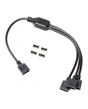 EKWB EK-Loop D-RGB 3-Way Splitter Cable, Y-cable (Kolor: CZARNY, 300mm +/- 5mm)