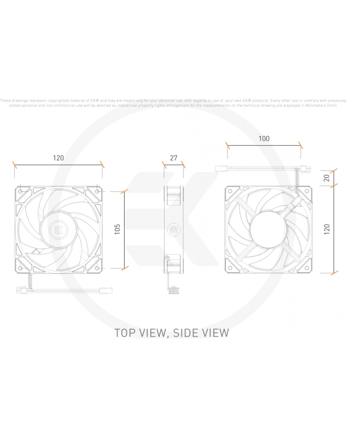 EKWB EK-Loop Fan FPT 120 D-RGB - Kolor: CZARNY, case fan (Kolor: CZARNY) główny