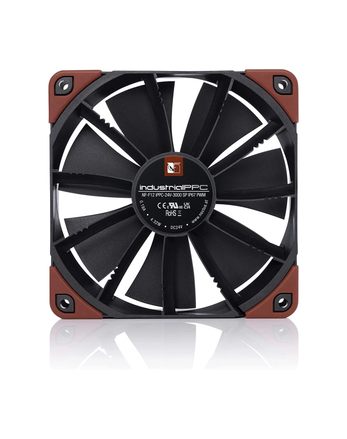 Noctua NF-F12 industrialPPC-24V-3000 SP IP67 PWM, case fan (Kolor: CZARNY, PWM connector) główny