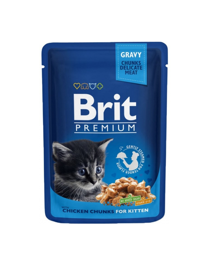 Brit Cat Pouches Kitten Chicken CHUNKS 100g główny