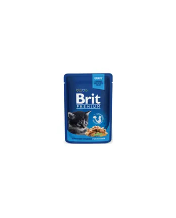 Brit Cat Pouches Kitten Chicken CHUNKS 100g