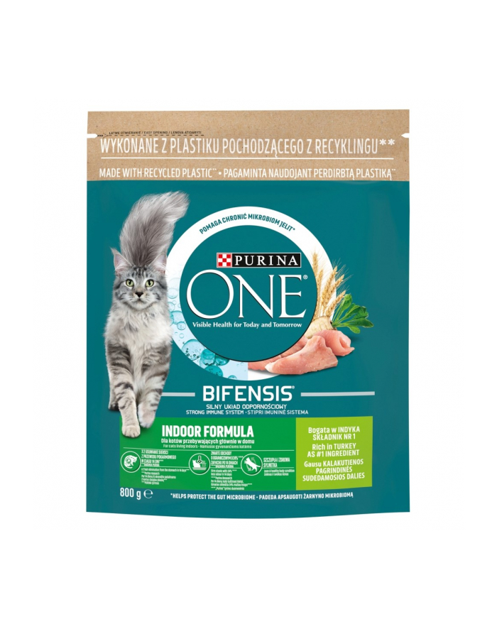 purina nestle Purina ONE INDOOR Bogata w Indyka i Pełne Ziarna 800g główny