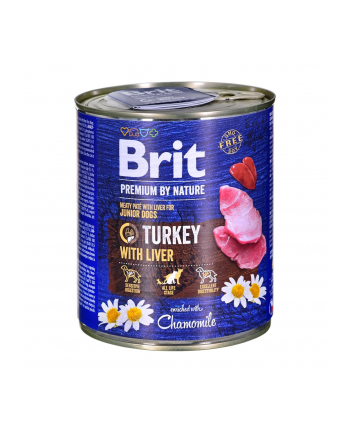 Brit Premium By Nature Turkey'amp;Liver dla psów 800g nr 1