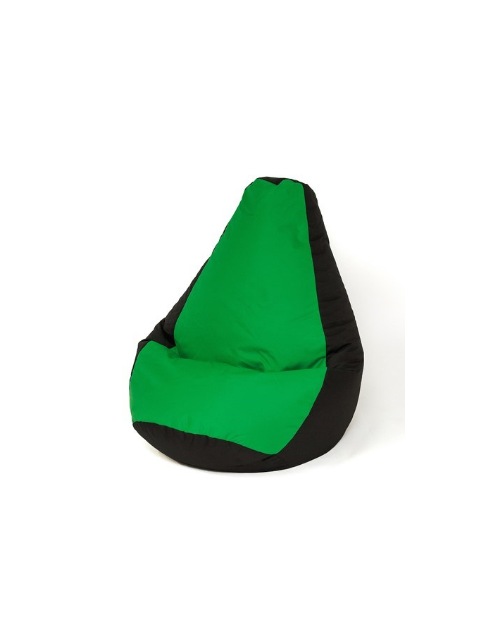 go gift Pufa worek sako GRUSZA czarny-zielony XL 130x90 główny