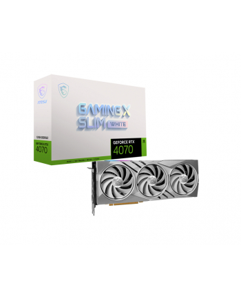 Karta graficzna MSI GeForce RTX 4070 GAMING X SLIM WHITE 12GB