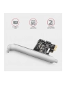 axagon PCES-SJ2 Kontroler PCIe 2x wewnętrzny port SATA 6G, chipset JMB582 SP ' LP - nr 16
