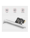 axagon PCES-SJ2 Kontroler PCIe 2x wewnętrzny port SATA 6G, chipset JMB582 SP ' LP - nr 32