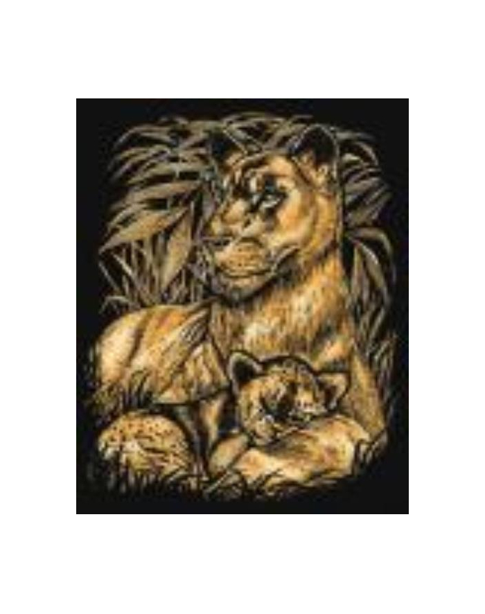 sequin art Artfoil Gold Lion and Cub 0603 główny
