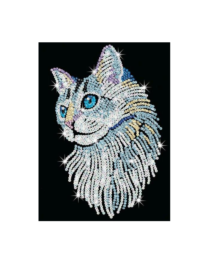 Sequin Art Blue White Cat 1711 główny