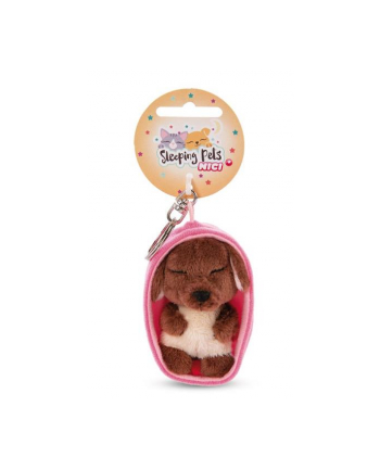 NICI 48832 Brelok pluszowy Sleeping Pets pies 8cm brązowy