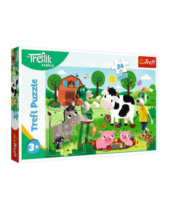 Puzzle 24 Maxi Trefliki na wsi / KAZASTUDIO SA Rodzina Treflików 14361  Trefl