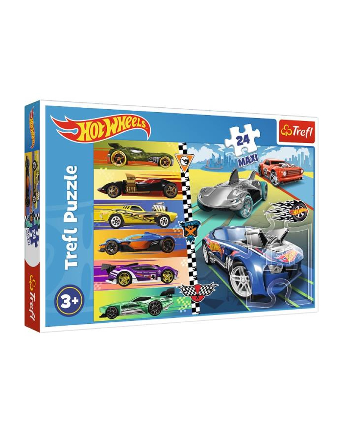 Puzzle 24 Maxi Hot Wheels / Mattel Hot Wheels 14362 Trefl główny