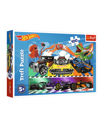 Puzzle 100el Pędzące samochody / Hot Wheels 16466 Trefl
