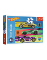 Puzzle 60el Wyścig / Mattel Hot Wheels 17389 Trefl - nr 1