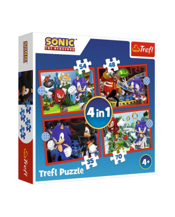 Puzzle 4w1 Przygoda Sonica / SEGA Sonic The Hedgehog 34625 Trefl