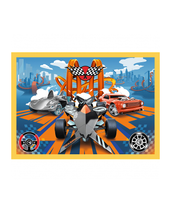 Puzzle 4w1 Pojazdy Hot Wheels / Mattel Hot Wheels 34627 Trefl
