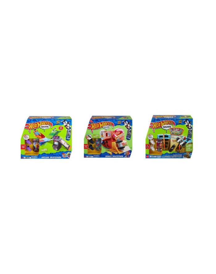 Hot Wheels Skate  Skatepark + deskorolka p3 mix HGT91 MATTEL główny