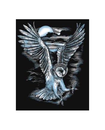 sequin art Artfoil Silver Barn Owl 0537