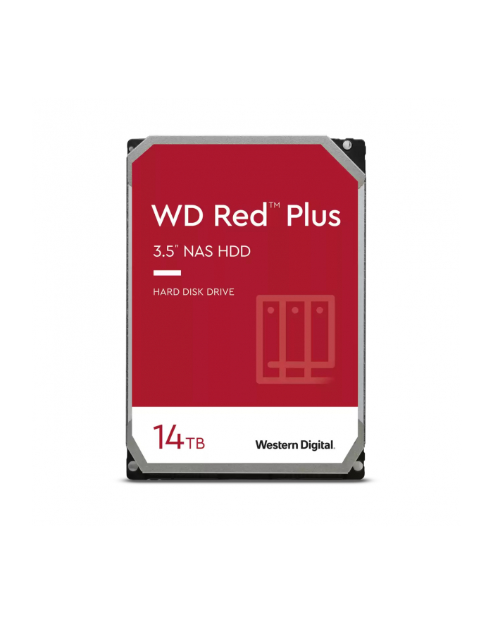 western digital Dysk WD Red Plus 14TB 3,5 cala CMR 512MB/7200RPM Class główny