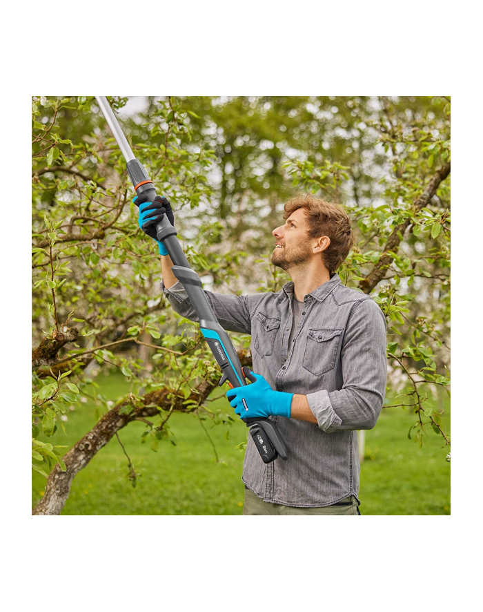 GARD-ENA Cordless Telescopic Pruning Shears HighCut 250/18V P4A solo, 18V (dark grey/turquoise, without battery and charger, POWER FOR ALL ALLIANCE) główny