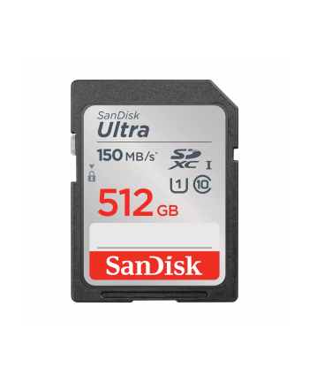 Sandisk 512GB Sdxc Ultra 150Mb/S C10 Uhs-I