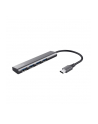 Trust Hub Multiport USB-C USB 3.2 Gen 2 (USB 3.0) Halyx-4-port 1+4 Porty ciemnoszary (HALYX4PORT) - nr 1