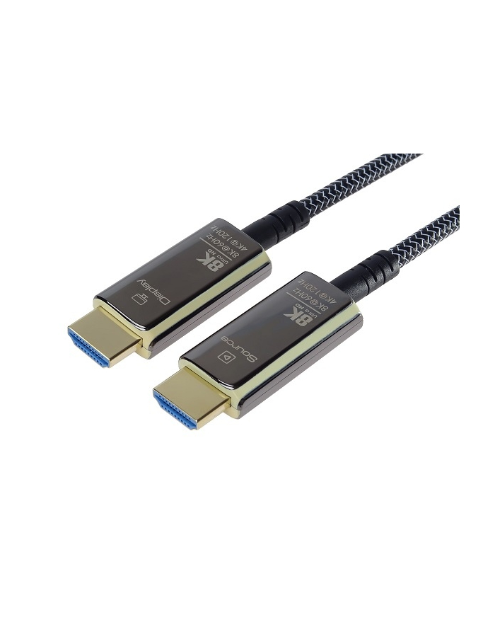 Premiumcord 8K Ultra High Speed Hdmi 2.1 Optyczny Aktywny Kabel Światłowodowy, 48 Gbit/S, 2.1, 3D, Edid, Arc, Hdr, Rozdzielczość 60Hz 4320P, 4 główny