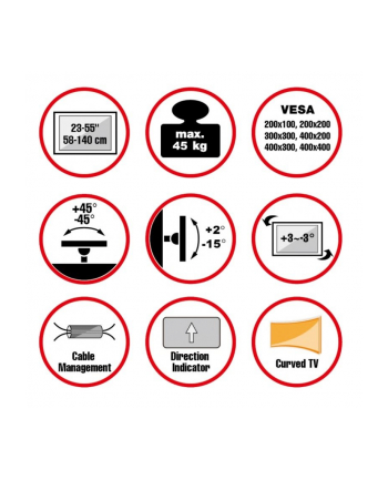 Reflecta Flexo 55-4040Tc - Mounting Kit Full-Motion For Lcd Display (23162)