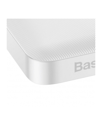 Baseus Bipow powerbank z szybkim ładowaniem 10000mAh 20W biały (Overseas Edition) + kabel USB-A - Micro USB 0.25m biały (PPBD050502)