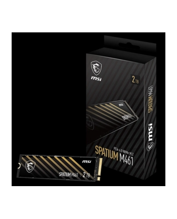 Dysk SSD MSI SPATIUM M461 2TB PCIe 4.0 NVMe M.2 2280 (5000/4200 MB/s) 3D NAND