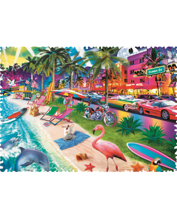 Puzzle 600 Crazy Shapes Plaża w Miami 11132 Trefl nr 1