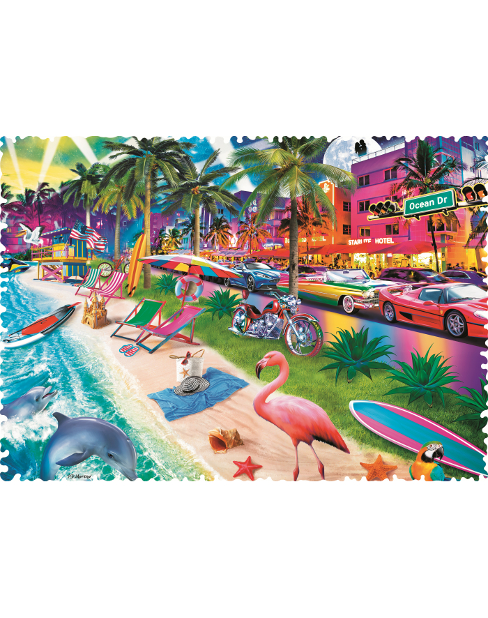 Puzzle 600 Crazy Shapes Plaża w Miami 11132 Trefl główny