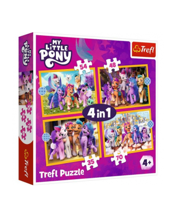 Puzzle 4w1 Poznaj kucyki Pony. My Little Pony 34624 Trefl