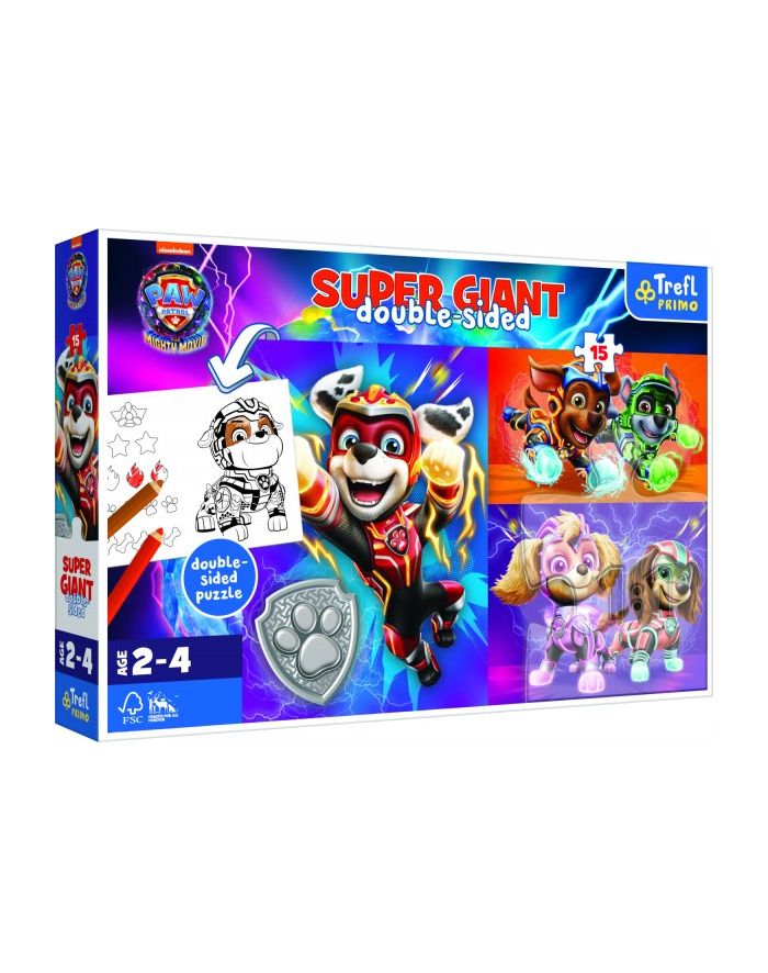 Puzzle Super Giant 15el Wspaniaa drużyna Psi Patrol 42009 Trefl główny