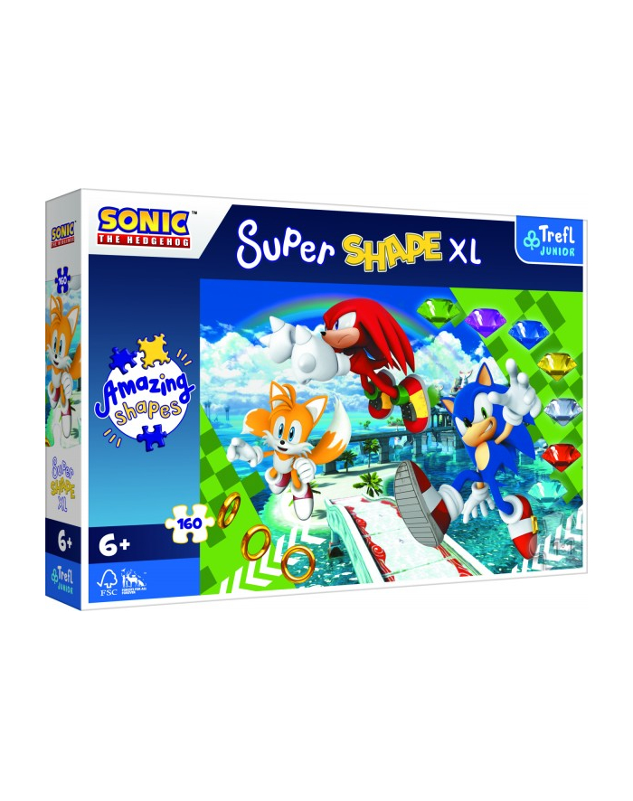 Puzzle 160el XL Super Shape Wesołey Sonic / SEGA Sonic The Hedgehog 50038 Trefl główny