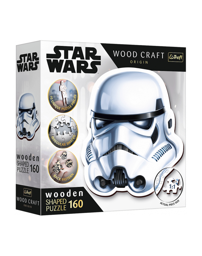 Puzzle drewniane 160el. Star Wars Hełm Szturmowca 20188 Trefl główny