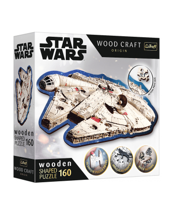 Puzzle drewniane 160el. Star Wars Sokół Milennium 20189 Trefl nr 1